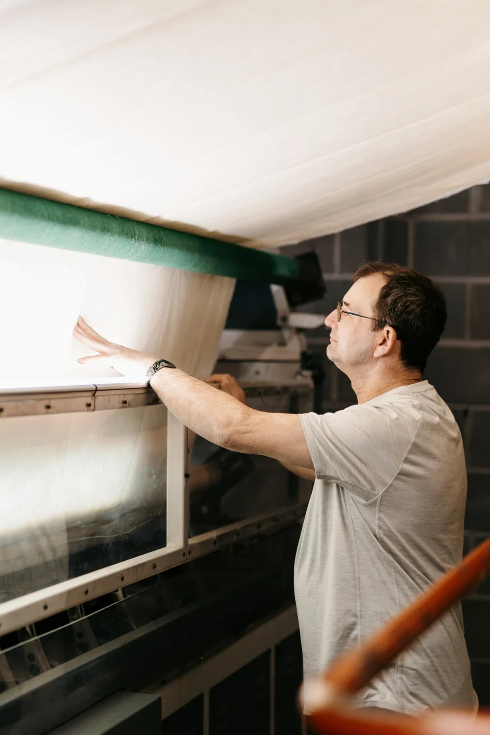 quilted mattress ticking made in the south west of England by hand