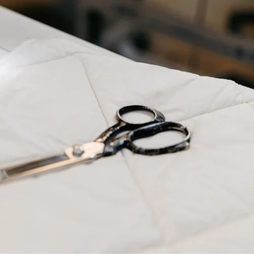 Devon quilted duvets made in the UK handmade England pillows quilting machine continuous